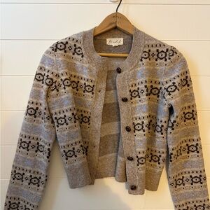 Neutral Patterned Women's Cardigan
